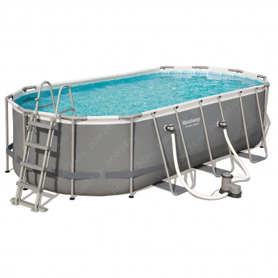 Каркасный бассейн Bestway Steel 56710 (549х274х122 см) с картриджным фильтром, лестницей и защитным тентом