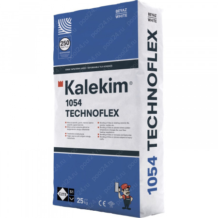 Высокоэластичный клей для плитки Kalekim Technoflex 1054 (25 кг) уцененный - фото 1