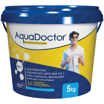 Средство по уходу за водой в бассейне AquaDoctor MC-T 5кг (таблетки по 200г)