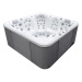 Гидромассажный бассейн IQUE Dreamline-II 2200-II-DD-BPM (WiFi+MICROSILK) (220х220х96 см), Brushedwalnut - фото 1