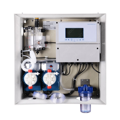 Станция контроля качества воды AquaViva PH+Free Cl 5л/ч + Ячейка + 2 насоса