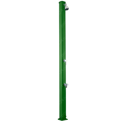 Душ солнечный AquaViva Jolly S 22л Green, Алюминиевый с мойкой для ног