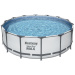 Каркасный бассейн Bestway Steel Pro 5612X (427х122 см) с картриджным фильтром, тентом и лестницей - фото 1