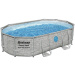 Каркасный бассейн Bestway Steel 56946 (488х305х107 см) с песочным фильтром, лестницей и защитным тентом - фото 1