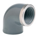 Угол 90° c металлическим кольцом EFFAST d40x1-1/4" (RGRGOR040E) - фото 1