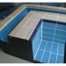 Плитка керамическая противоскользящая Aquaviva темно-голубая, 240х115х9 мм - фото 2