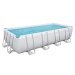 Каркасный прямоугольный бассейн Bestway Steel 56465 (549x274x122 см) с картриджным фильтром, лестницей и тентом - фото 1