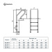 Лестница AquaViva MX-415 -MIXTA 4cт AISI-316 - фото 4