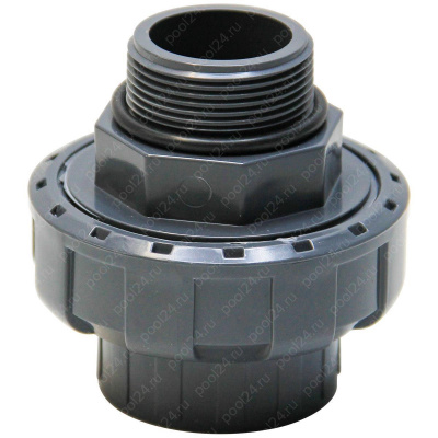 Муфта разборная переходная HР d63x2" AQUAVIVA