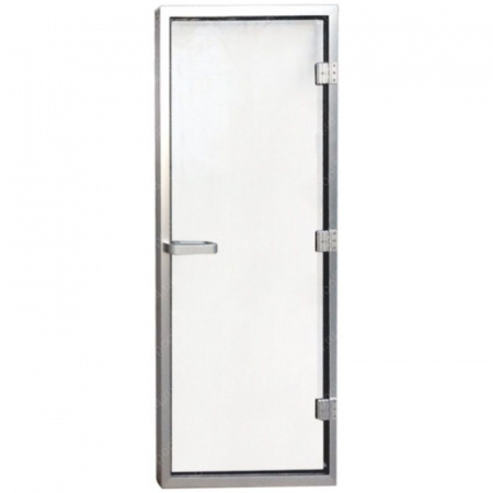 Дверь для хаммама 1890х690 (8мм) правая, нерж. сталь - фото 1