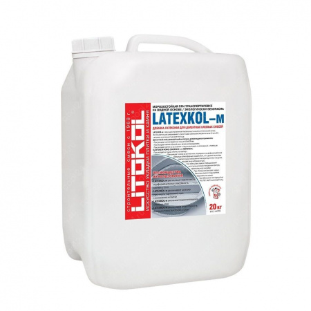 Добавка к клею латексная LATEXKOL-м белая (канистра) 20 кг - фото 1