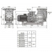 Насос Aquaviva LX SEQ1000 (380В, 122м³/ч, 10лс), пластиковая подставка - фото 3