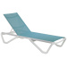 Шезлонг Aquaviva Wave бирюзовый с белым - фото 1