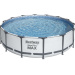 Каркасный круглый бассейн Bestway Steel Pro 56462 (549х122) с картриджным фильтром, лестницей и защитным тентом - фото 1